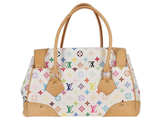 LOUIS VUITTON Borsa Monogram Multicolor Beverly GM Bianca M40201 Auth 121429M Bianco - vista 2