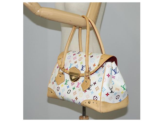 LOUIS VUITTON Borsa Monogram Multicolor Beverly GM Bianca M40201 Auth 121429M Bianco - vista 27