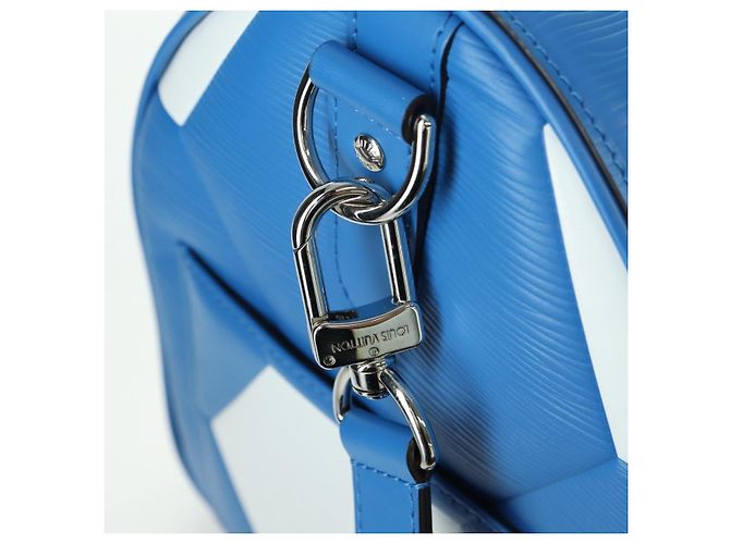 LOUIS VUITTON Epi 2018 FIFA Keepall Bandouliere 50 Borsa Blu M52120 Auth 177176SM - vue 26