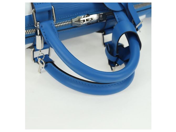 LOUIS VUITTON Epi 2018 FIFA Keepall Bandouliere 50 Borsa Blu M52120 Auth 177176SM - vue 7