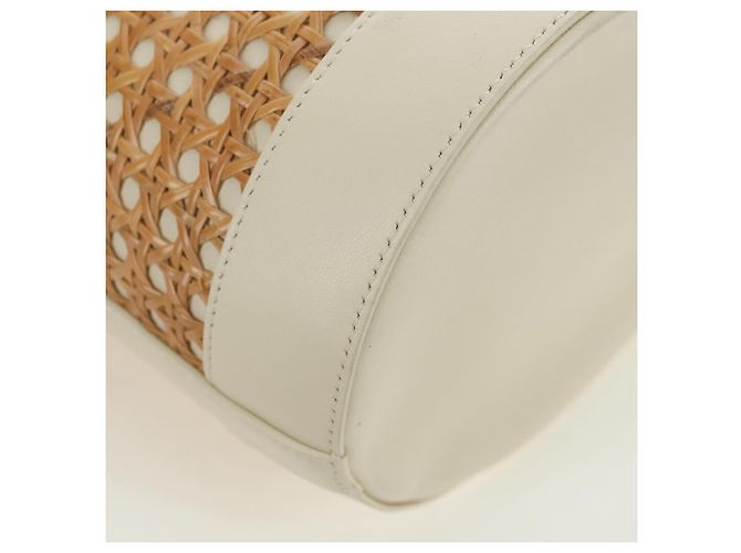 Bulgari Borsa a tracolla BVLGARI Serpenti Forever Raffia Beige Auth 177156SAM - vista 17