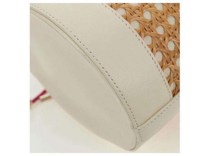 Bulgari Borsa a tracolla BVLGARI Serpenti Forever Raffia Beige Auth 177156SAM - vista 18