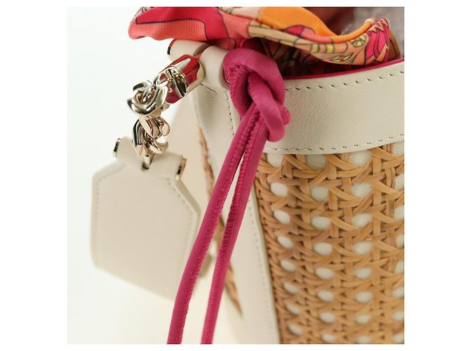 Bulgari Borsa a tracolla BVLGARI Serpenti Forever Raffia Beige Auth 177156SAM - vista 20