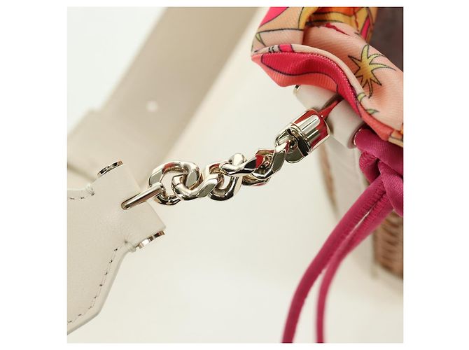 Bulgari Borsa a tracolla BVLGARI Serpenti Forever Raffia Beige Auth 177156SAM - vista 22