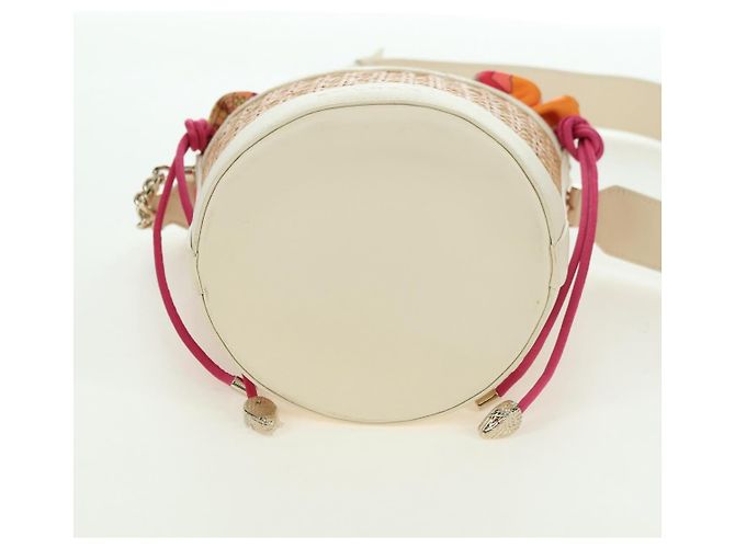 Bulgari Borsa a tracolla BVLGARI Serpenti Forever Raffia Beige Auth 177156SAM - vista 5