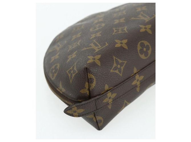 LOUIS VUITTON Monogram Trousse Demi Ronde Cosmetic Pouch M47520 LV Auth ka4196 Monogramma - vista 16