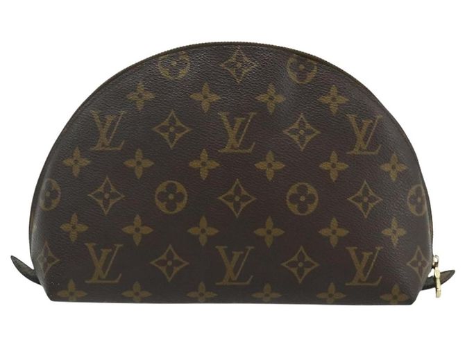 LOUIS VUITTON Monogram Trousse Demi Ronde Cosmetic Pouch M47520 LV Auth ka4196 Monogramma - vista 2