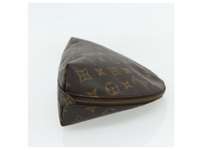 LOUIS VUITTON Monogram Trousse Demi Ronde Cosmetic Pouch M47520 LV Auth ka4196 Monogramma - vista 4