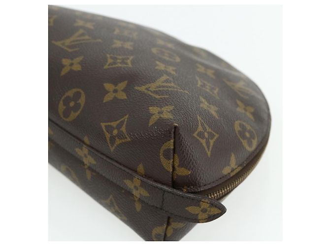 LOUIS VUITTON Monogram Trousse Demi Ronde Cosmetic Pouch M47520 LV Auth ka4196 Monogramma - vista 7