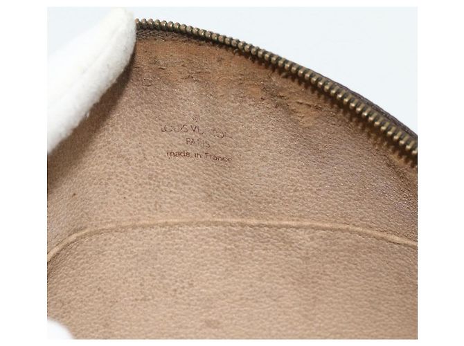 LOUIS VUITTON Monogram Trousse Demi Ronde Cosmetic Pouch M47520 LV Auth ka4196 Monogramma - vista 9