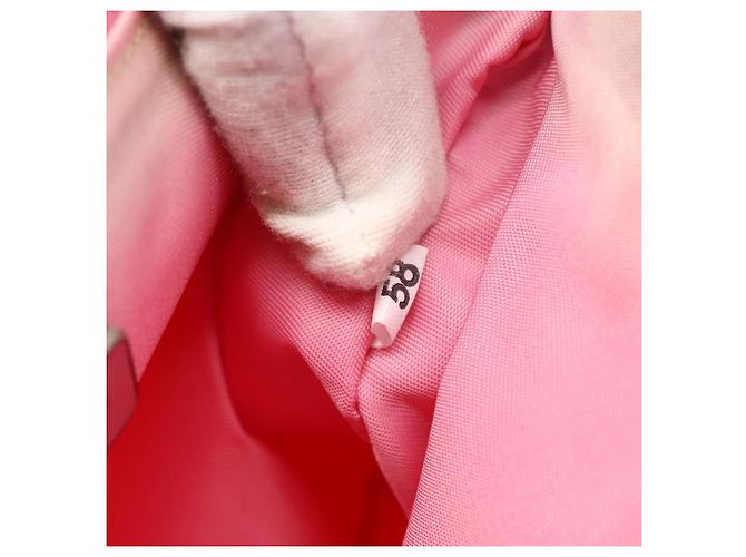 PRADA Accessory Pouch Nylon Pink Silver Auth 178018 Silvery - view 12