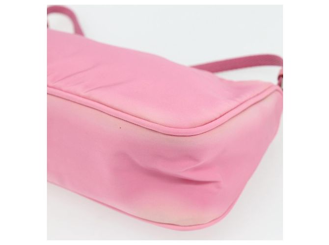 PRADA Accessory Pouch Nylon Pink Silver Auth 178018 Silvery - view 15