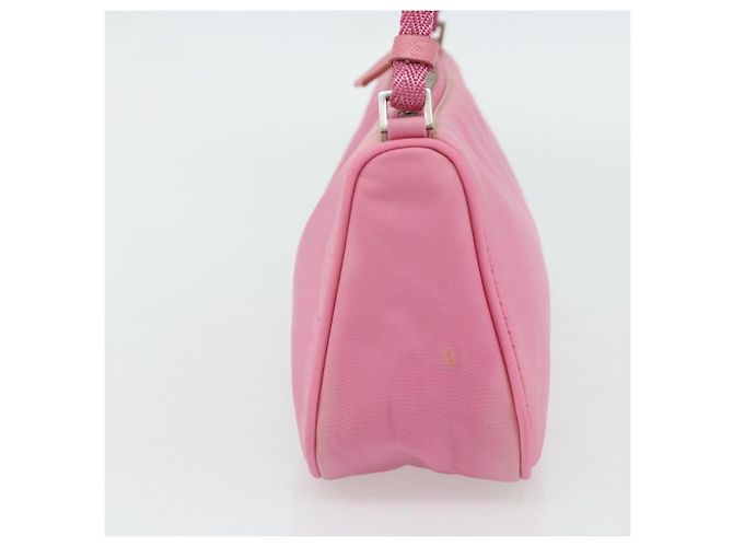 PRADA Accessory Pouch Nylon Pink Silver Auth 178018 Silvery - view 4