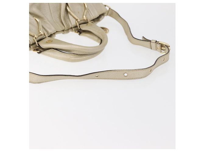 Céline Borsa CELINE in pelle 2way Oro Autentica bs34804A D'oro - vista 10