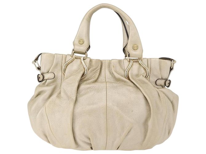 Céline Borsa CELINE in pelle 2way Oro Autentica bs34804A D'oro - vista 2