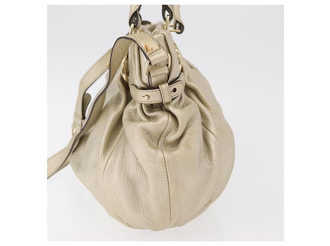 Céline Borsa CELINE in pelle 2way Oro Autentica bs34804A D'oro - vista 3