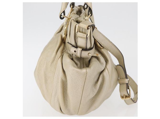 Céline Borsa CELINE in pelle 2way Oro Autentica bs34804A D'oro - vista 5