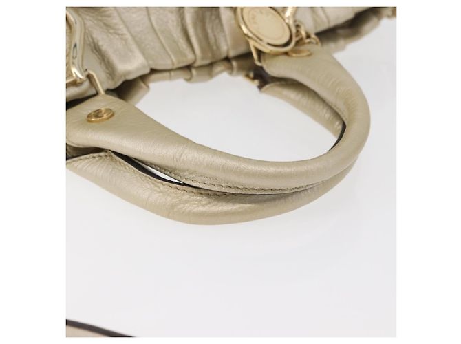 Céline Borsa CELINE in pelle 2way Oro Autentica bs34804A D'oro - vista 8