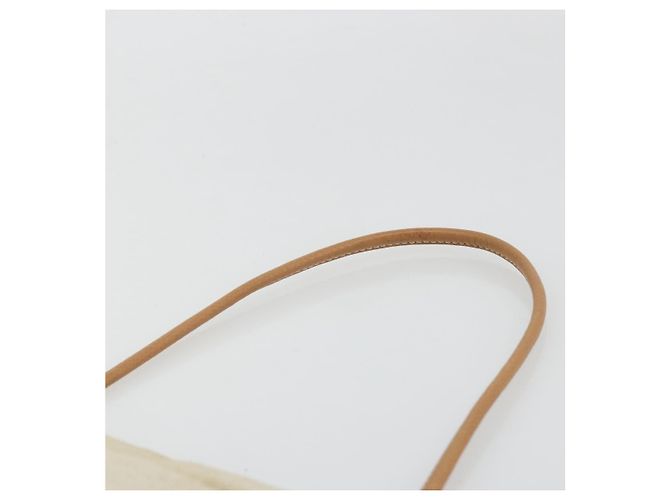 Hermès Borsa HERMES in tela Beige Gold Auth BA12373 D'oro - vista 8