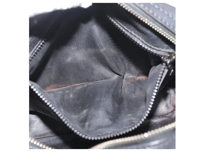 Céline Borsa a Spalla CELINE in Pelle Nera e Oro Auth bs34916 Nero D'oro - vista 11