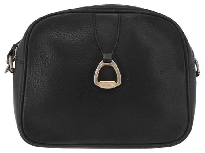 Céline Borsa a Spalla CELINE in Pelle Nera e Oro Auth bs34916 Nero D'oro - vista 13