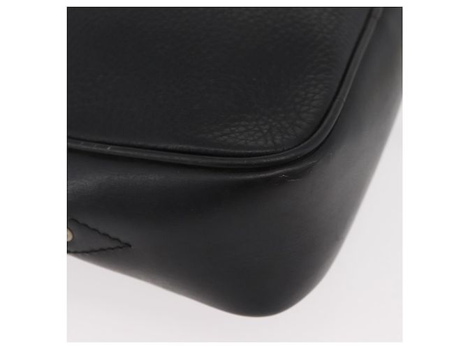 Céline Borsa a Spalla CELINE in Pelle Nera e Oro Auth bs34916 Nero D'oro - vista 14
