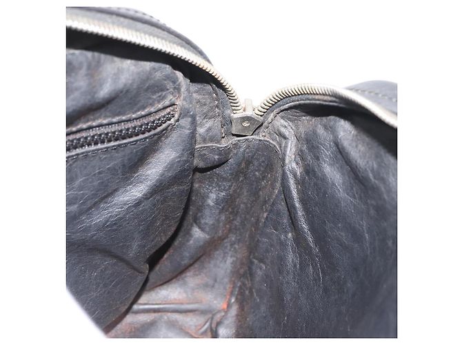 Céline Borsa a Spalla CELINE in Pelle Nera e Oro Auth bs34916 Nero D'oro - vista 20