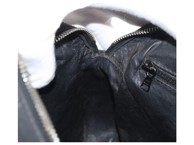 Céline Borsa a Spalla CELINE in Pelle Nera e Oro Auth bs34916 Nero D'oro - vista 21