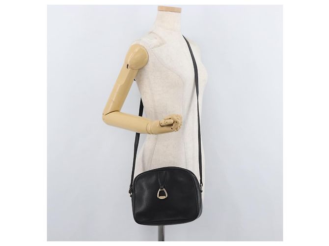 Céline Borsa a Spalla CELINE in Pelle Nera e Oro Auth bs34916 Nero D'oro - vista 23