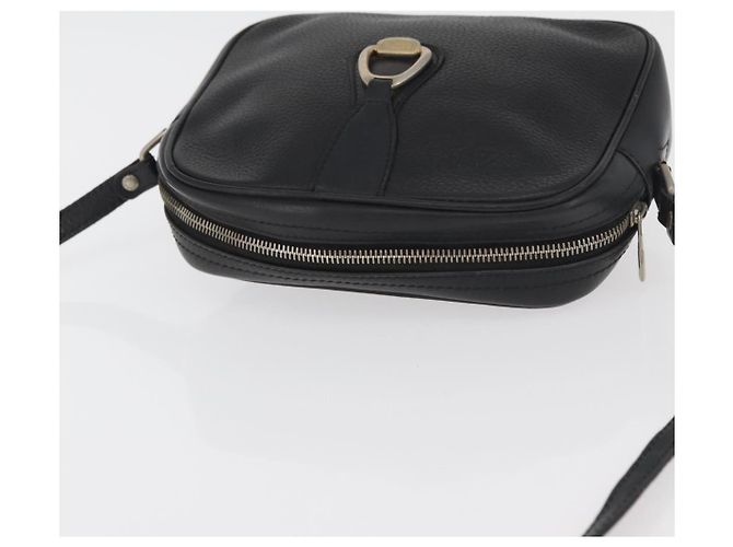 Céline Borsa a Spalla CELINE in Pelle Nera e Oro Auth bs34916 Nero D'oro - vista 6