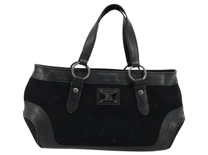 BURBERRY Blue Label Handtasche Canvas Schwarz Authentisch bs34542 - Ansicht 13