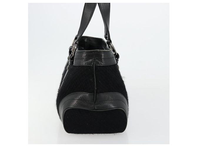 BURBERRY Blue Label Handtasche Canvas Schwarz Authentisch bs34542 - Ansicht 3