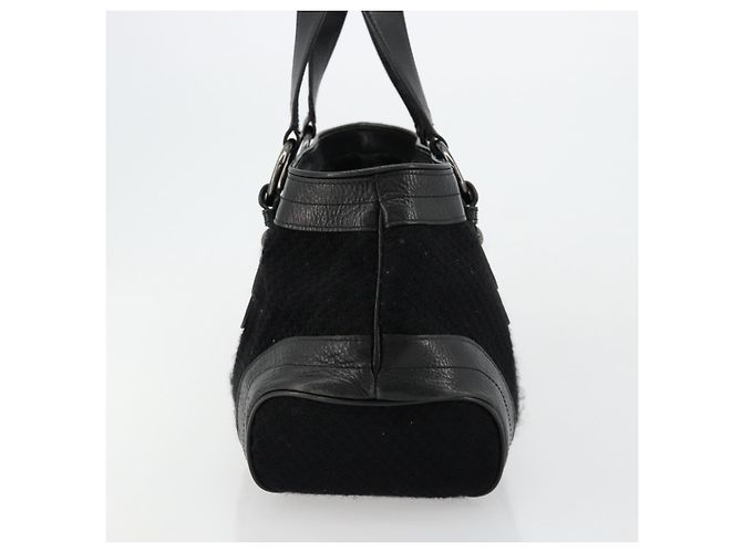 BURBERRY Blue Label Handtasche Canvas Schwarz Authentisch bs34542 - Ansicht 4