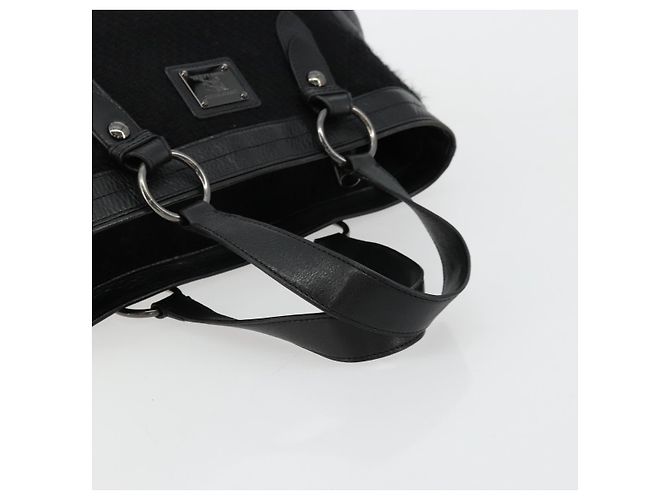 BURBERRY Blue Label Handtasche Canvas Schwarz Authentisch bs34542 - Ansicht 7