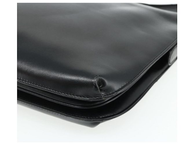 Borsa a Spalla LOEWE Anagram in Pelle Nera e Oro Auth 177548 Nero D'oro - vista 15
