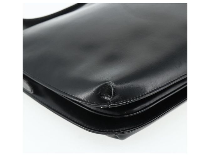 Borsa a Spalla LOEWE Anagram in Pelle Nera e Oro Auth 177548 Nero D'oro - vista 16