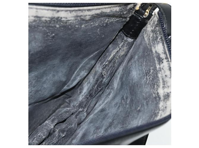 Borsa a Spalla LOEWE Anagram in Pelle Nera e Oro Auth 177548 Nero D'oro - vista 18