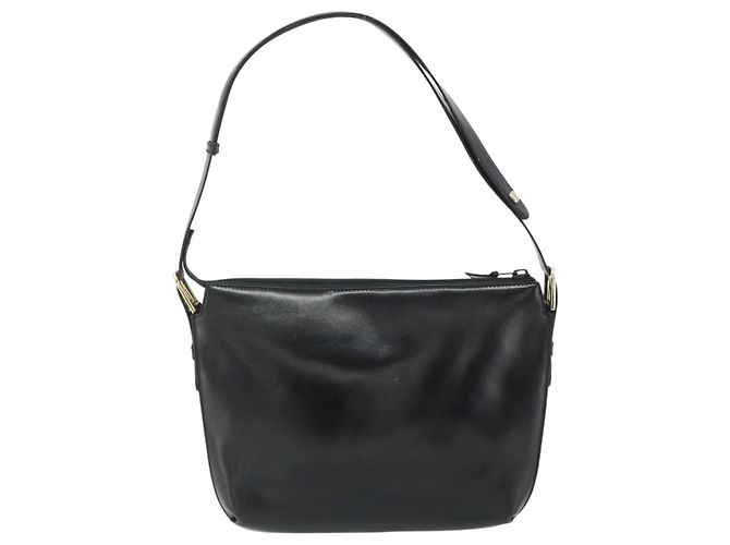 Borsa a Spalla LOEWE Anagram in Pelle Nera e Oro Auth 177548 Nero D'oro - vista 2