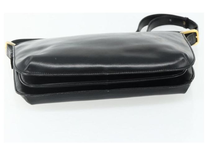 Borsa a Spalla LOEWE Anagram in Pelle Nera e Oro Auth 177548 Nero D'oro - vista 5
