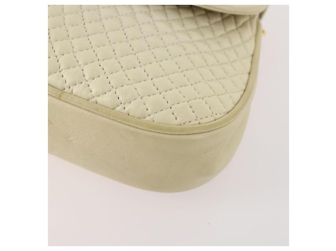 Borsa a Spalla con Catena BALLY in Pelle 2 Set Viola Bianco Auth am11367 Porpora - vista 8