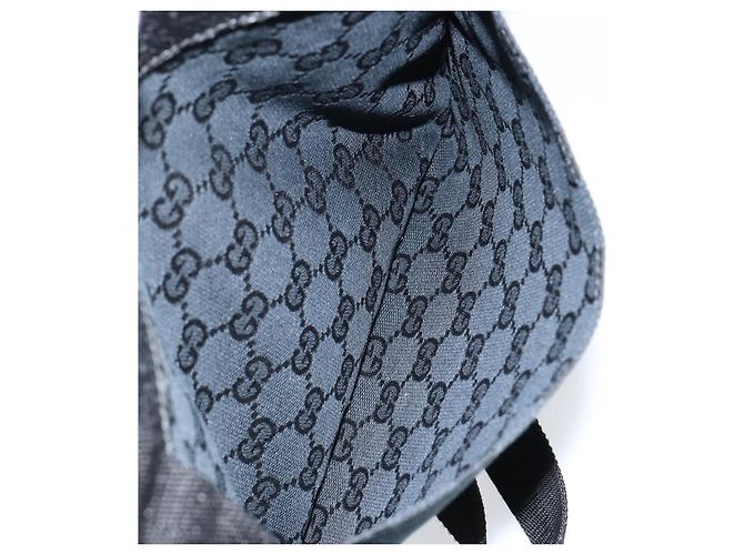 Borsa a Spalla GUCCI GG Canvas Nera Argento 27639 Auth ep11186A Nero - vista 11