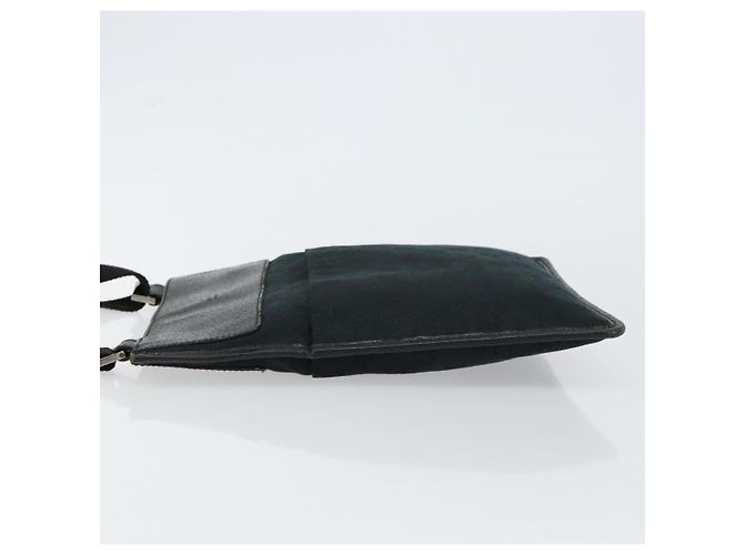 Borsa a Spalla GUCCI GG Canvas Nera Argento 27639 Auth ep11186A Nero - vista 4