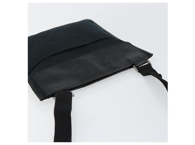 Borsa a Spalla GUCCI GG Canvas Nera Argento 27639 Auth ep11186A Nero - vista 6