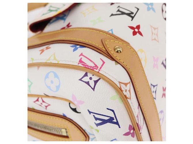 LOUIS VUITTON Borsa a Mano Priscilla Monogram Multicolor Bianco M40096 Auth ka366AV - vista 10