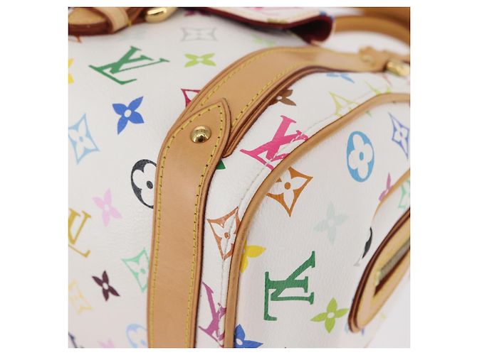 LOUIS VUITTON Borsa a Mano Priscilla Monogram Multicolor Bianco M40096 Auth ka366AV - vista 11