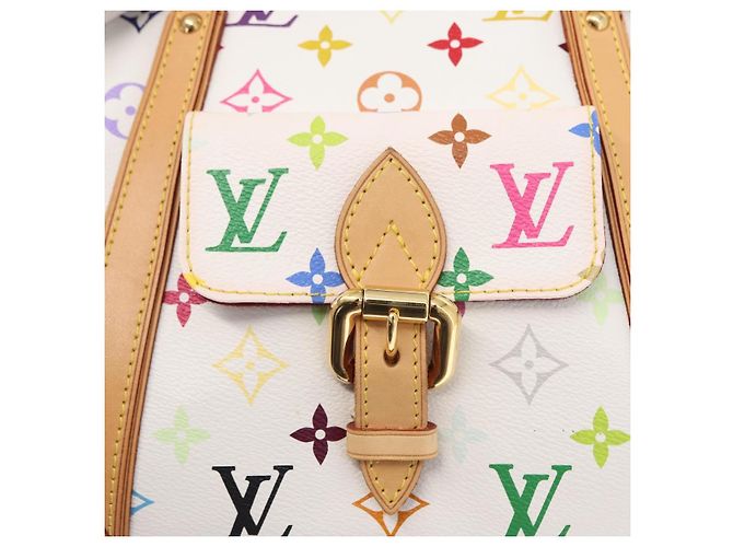 LOUIS VUITTON Borsa a Mano Priscilla Monogram Multicolor Bianco M40096 Auth ka366AV - vista 15