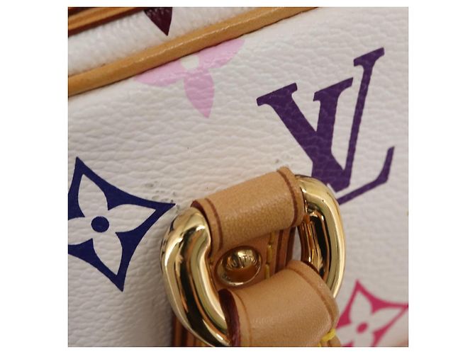 LOUIS VUITTON Borsa a Mano Priscilla Monogram Multicolor Bianco M40096 Auth ka366AV - vista 16