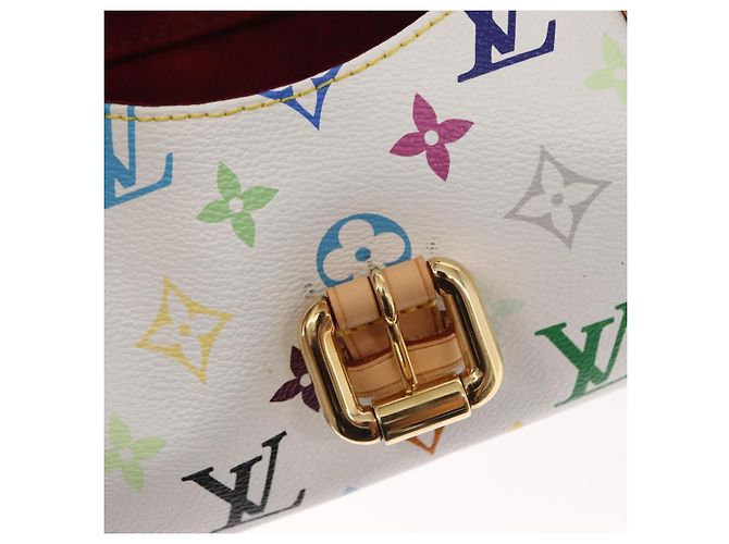 LOUIS VUITTON Borsa a Mano Priscilla Monogram Multicolor Bianco M40096 Auth ka366AV - vista 22