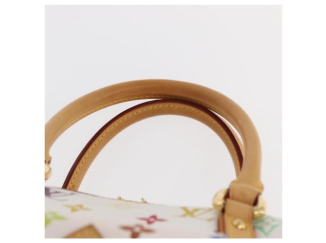 LOUIS VUITTON Borsa a Mano Priscilla Monogram Multicolor Bianco M40096 Auth ka366AV - vista 8