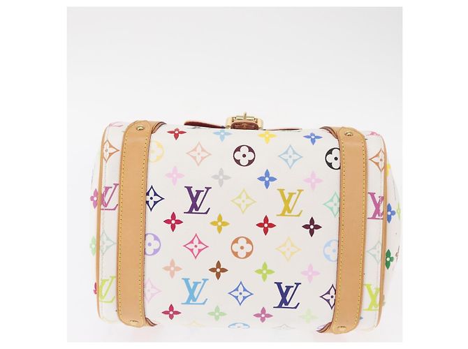 LOUIS VUITTON Borsa a Mano Priscilla Monogram Multicolor Bianco M40096 Auth ka366AV - vista 9